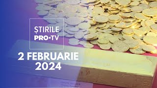 Știrile PRO TV  2 Februarie 2024 [upl. by Naujuj]