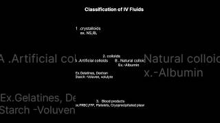 Types Of IV Fluids [upl. by Lezlie833]