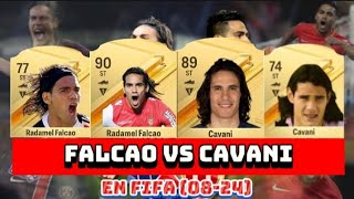 Falcao VS Cavani EVOLUCIÓN FIFA FIFA 08  FIFA 24 🔥🥵 shorts fifa futbol fifaevolution [upl. by Redleh]