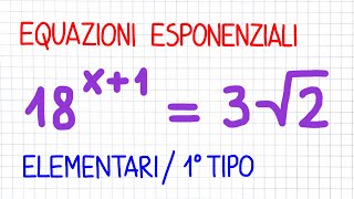 EQUAZIONI ESPONENZIALI 2  EE20 [upl. by Shanney]