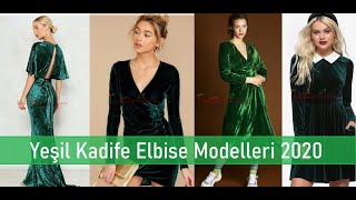 Yeşil Kadife Elbise Modelleri  Birbirinden Şık Yeşil Kadife Elbise Modeli [upl. by Aurelie]