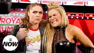 Rousey lends helping hand to Natalya targets Mickies arm WWE Now [upl. by Yaral723]