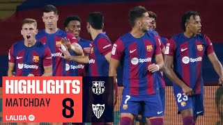 Resumen de FC Barcelona vs Sevilla FC 10 [upl. by Danita142]