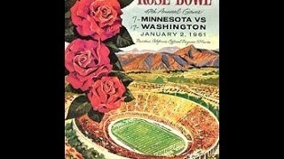 1961 Rose Bowl Washington vs Minnesota [upl. by Adnilim819]