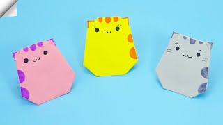 Origami CAT easy  3D Paper CAT [upl. by Arleta]