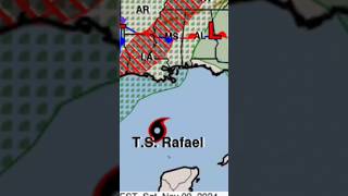 TROPICAL STORM RAFAEL SHEAREDBECOMING LESS ORGANIZED South USA weather amp snow shorts [upl. by Ahsuat]