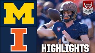 Michigan Wolverines vs Illinois Fighting Illini  Full Game Highlights  ESPN College Football [upl. by Adiaros]