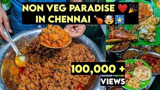 Non Veg Paradise 👑 in Chennai 🔥  Kasim Chettinadu Hotel Street Food Chennai  Peppa Foodie [upl. by Uyerta]