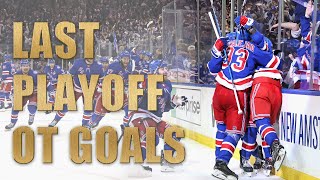 Last Playoff OT winner from 2023 NHL Playoffs teams [upl. by Heshum]