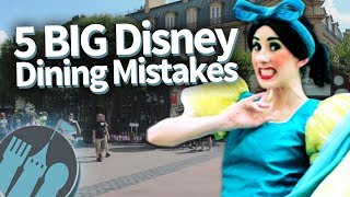 5 BIG Disney World Dining Mistakes We Dont Want You To Make [upl. by Freya]