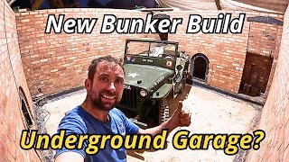 Underground Bunker build walls stairs and Jeep [upl. by Molli]