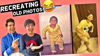 RECREATING OLD PHOTOS Challenge  Rimorav Vlogs [upl. by Awra267]