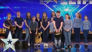 Atlantic Rhythm storm the stage  Auditions Series 1  Irelands Got Talent [upl. by Ahsirak]