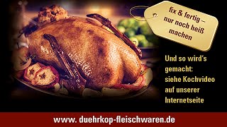 Gans ganz einfach Der schnellere Gänsebraten zu Weihnachten [upl. by Aziaf]