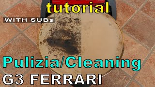 🍕G3 Ferrari Delizia 👌 tutorial pulizia forno pietra refrattaria per pizza napoletana sub itaeng [upl. by Tengdin]