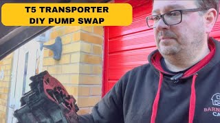 How To Change A VW T5 Transporter Tandem Pump  Vacuum Pump At Home [upl. by Ahsykal]