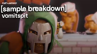 Sample Breakdown MF DOOM  Vomitspit [upl. by Hwang]