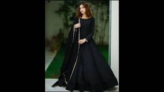 New Black long frock design for every occasion beautiful long frocksshorttrendingshorts [upl. by Eerrehc]