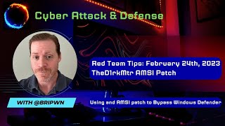 Red Team Tips Amsi Patch to Bypass Windows Defender [upl. by Ignaz]