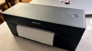 Nelko Bluetooth Thermal Shipping Label Printer Review Printer quality is good and the printed [upl. by Iblehs]