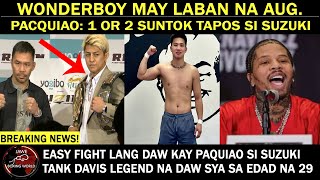 BREAKING Carl Jammes Martin May Laban Na Sa AUG Pacquiao Sinabing 1 or 2 SUNTOK Tapos Na Si Suzuki [upl. by Nylle]