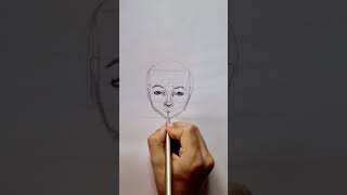 Dessiné un visage face drawing drawing kiddraws facedrawing sketch dessin [upl. by Einahpehs677]