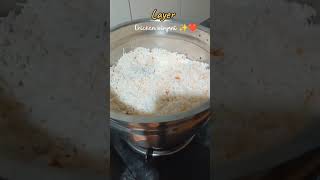 Hyderabad chicken briyani ❤️🤩layerchicken shorts shortvideo [upl. by Hassadah895]