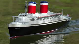 SAVE AMERICAS FLAGSHIP  SS UNITED STATES  RC SHIP MODEL OF SS UNITED STATES  SCALE 1150ème [upl. by Ettenil342]