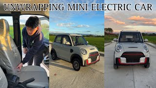 MINI ELECTRIC CAR UNWRAPPINGVIRAL MINI CAR [upl. by Mcguire275]