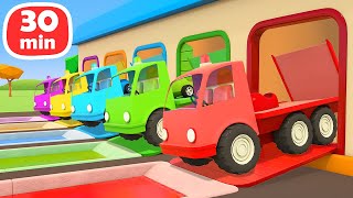 Car cartoons for kids Helper cars cartoon full episodes Learn colors amp Car cartoon for kids [upl. by Flanders883]