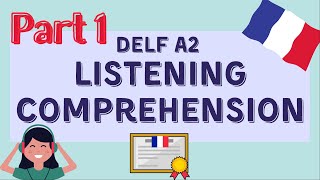 Prepare DELF A2 listening comprehension  Compréhension orale DELF A2 [upl. by Yelekalb]