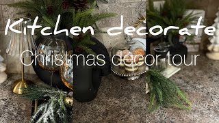 CHRISTMAS KITCHEN CLEAN AND DECORATE WITH ME ELEGANT amp FESTIVE decoratewithme kitchendecor [upl. by Ynffit]