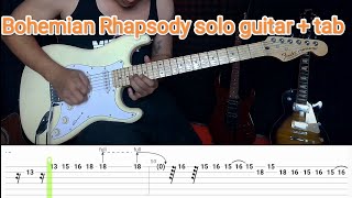 bohemian Rhapsody solo guitar  tab [upl. by Nibas]