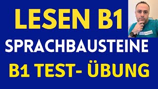 Prüfung B1 Lesen  DTZ GAST B1 Sprachbausteine  Test B1  Übungen B1 [upl. by Mourant149]