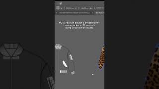 Design a Cheetah Print Bomber in 21 Seconds with OTB Fashion Assets  Fashion Design Timelapse [upl. by Aidne]