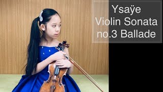 Ysaye Violin Sonata no3 Ballade [upl. by Gnek]