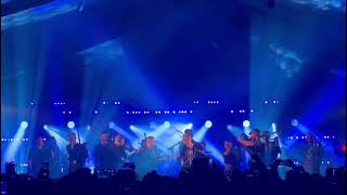 Skerryvore feat Gordonstoun Pipe Band Speyfest 2024  Soraidh Slan amp The Rise [upl. by Seyler]