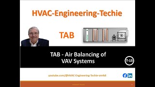 T 15 TAB Air Balancing of VAV Systems [upl. by Nahtal668]