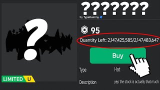 These Roblox Limiteds Will NEVER Sell Out [upl. by Hermes]