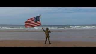 Project Vigil DDay 2014 The saluting boy on Omaha beach [upl. by Ydollem]