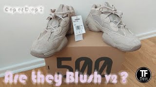 Adidas Yeezy Boost 500 Taupe Light 4K  Blush or Taupe Light   Unboxing Review amp On Feet [upl. by Zandra]