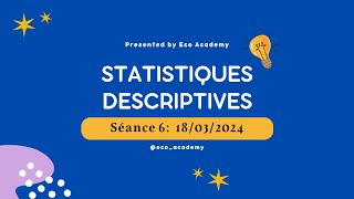 Statistiques Descriptives S2 Séance 6  Analyse Bidimensionnelle Covariance et corrélation R [upl. by Ramo140]