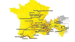 TOUR DE FRANCE 2024  Découvrez le parcours en intégralité [upl. by Brena929]