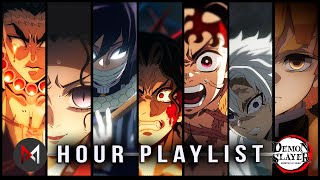 Demon Slayer Season 4  1 Hour Soundtracks Playlist  OST Epic HQ Covers [upl. by Yennej262]