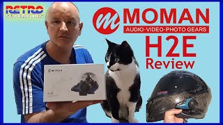 Moman H2E Motorcycle Intercom Exclusive Unboxing Review and Discount Code [upl. by Etteoj460]