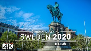 【4K】Drone Footage  Malmö  SWEDEN 2019  Cinematic Aerial Film [upl. by Naujaj439]