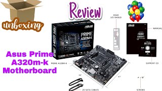 Unboxing and Review Asus Prime A320mk Motherboard [upl. by Sharai150]