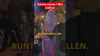 Extrem schwere Idiotentest frage 🤔 idiotentest straßenumfrage ytshorts [upl. by Dnalyar953]