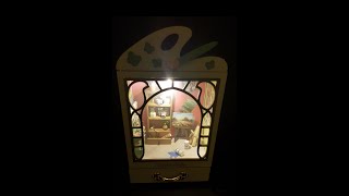 🎨 DIY Miniatur Curiosity Cabinet  Painterś Atelier 🖌 Teil 2 diyminiature diycrafts diyprojects [upl. by Yoral]