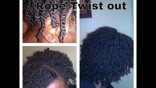 How to do Rope Twist on Short Natural Hair [upl. by Adnamahs50]